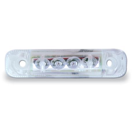 Jokon 24-2 LED LYGTE PL 12V (E2 0205018) 250mm kabel. Klart glas, lyser hvidt.