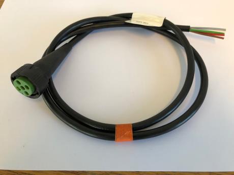 Aspöck kabel med stik 5-pol grøn 1,0m OE 66-1542-047
