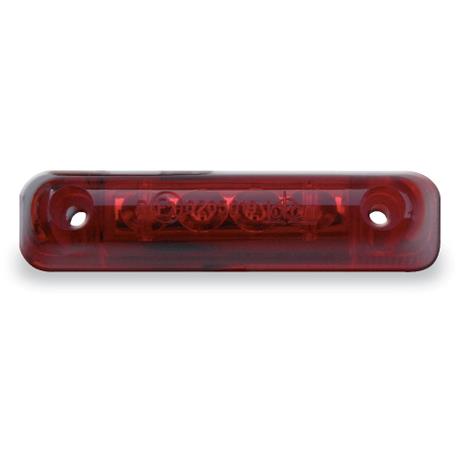 Jokon 24-2 LED LYGTE S 12V (E2 0205019) 250mm kabel. Rødt glas, lyser rødt.