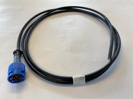 Kabel med 5-pol stik blå, 2,0m 5x0,75 til Jokon og Aspöck